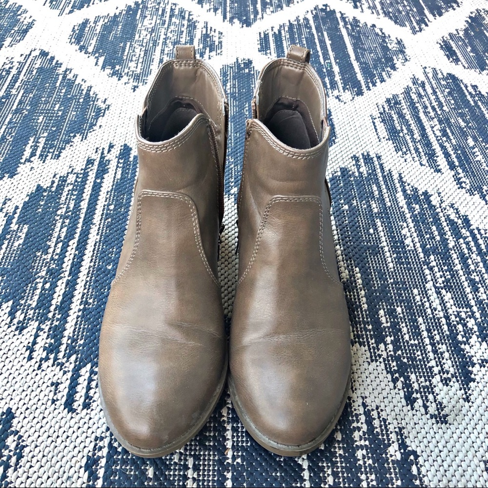 Taupe Ankle Booties